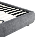 Κρεβάτι Salena pakoworld ύφασμα σε ανθρακί απόχρωση 160x200εκ - Image 4