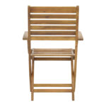 Πολυθρόνα Gorpo pakoworld πτυσσόμενη ξύλο ακακίας φυσικό 57x59x93εκ - Image 4