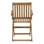 Πολυθρόνα Joter pakoworld πτυσσόμενη ξύλο ακακίας φυσικό 53x60x90εκ - Image 4
