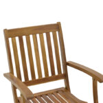Πολυθρόνα Joter pakoworld πτυσσόμενη ξύλο ακακίας φυσικό 53x60x90εκ - Image 5