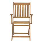 Πολυθρόνα Mobie pakoworld πτυσσόμενη ξύλο ακακίας φυσικό 56x61x89εκ - Image 3