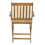 Πολυθρόνα Mobie pakoworld πτυσσόμενη ξύλο ακακίας φυσικό 56x61x89εκ - Image 4