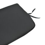 Μαξιλάρι καρέκλας Pildo pakoworld μαύρο ύφασμα 45x40x3εκ - Image 2