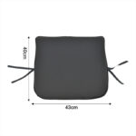 Μαξιλάρι καρέκλας Pildo pakoworld μαύρο ύφασμα 45x40x3εκ - Image 3