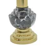 Βοηθητικό τραπέζι Cogent Inart pakoworld μαύρο-χρυσό μέταλλο Φ46x50εκ - Image 3