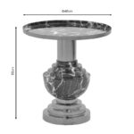 Βοηθητικό τραπέζι Cogent Inart pakoworld μαύρο-χρυσό μέταλλο Φ46x50εκ - Image 4