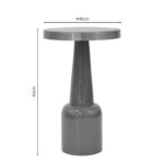 Βοηθητικό τραπέζι Easyful Inart σάπιο μήλο-χρυσό μέταλλο Φ40x65εκ - Image 3