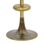 Βοηθητικό τραπέζι Trego Inart χρυσό-μαύρο μέταλλο Φ39x55εκ - Image 4