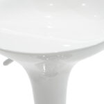 Σκαμπό μπαρ Felice pakoworld πτυσσόμενο λευκό-βάση χρωμίου 40x43x84εκ - Image 5