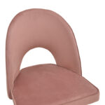 Σκαμπό μπαρ Casenio pakoworld σάπιο μήλο βελούδο-πόδι μαύρο με χρυσό μέταλλο 48x50x117εκ - Image 5