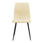 Καρέκλα Noor pakoworld μπεζ ύφασμα με πόδι μετάλλου σε μαύρη απόχρωση 44x53x86εκ - Image 3