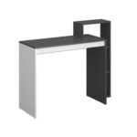 Γραφείο 110ΝSΟ Γραφίτη-Λευκό 110x40x90cm - Image 3