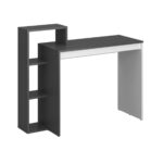 Γραφείο 110ΝSΟ Γραφίτη-Λευκό 110x40x90cm - Image 2