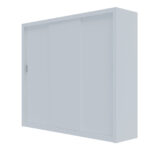 Ντουλάπα Grandio Λευκή 250x60x215cm - Image 2