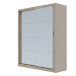 Ντουλάπα Reflex Cashmere με καθρέφτη 180x60x215cm - Image 3