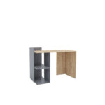 Γραφείο Iris Γραφίτη-Χρυσό Δρυς 112x55x85cm - Image 2