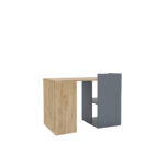 Γραφείο Iris Γραφίτη-Χρυσό Δρυς 112x55x85cm - Image 3