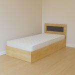 Κρεβάτι Viva Χρυσό Δρυς-Γραφίτης 90x200cm - Image 2