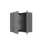 Craft Πάνω Ντουλάπι Γωνιακό Γραφίτης 60-60x30x72cm - Image 2