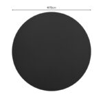 Επιφάνεια τραπεζιού Sensie pakoworld τ.Werzalit ανθρακί Φ70εκ