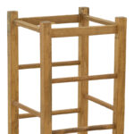 Σκαμπό καφενείου χωρίς πλάτη Bodier pakoworld καρυδί ξύλο 35x35x78εκ - Image 2