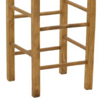 Σκαμπό καφενείου χωρίς πλάτη Bodier pakoworld καρυδί ξύλο 35x35x78εκ - Image 3