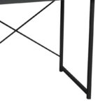 Γραφείο εργασίας Ustando pakoworld ανθρακί μελαμίνης-μαύρο μέταλλο 90x60x72εκ - Image 3