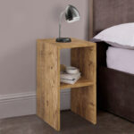 Κομοδίνο Deseo pakoworld σε oak απόχρωση 30x30x60εκ