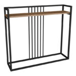 Κονσόλα Convida pakoworld oak με μαύρο μεταλλικό σκελετό 100x25x90εκ