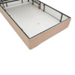 Κρεβάτι μονό Tito pakoworld με αποθηκευτικό χώρο μπουκλέ ύφασμα σε ανοιχτή καφέ απόχρωση 120x200εκ - Image 4