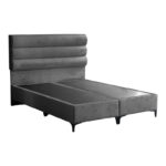 Κρεβάτι Limit pakoworld ύφασμα σε ανθρακί απόχρωση 160x200εκ - Image 2