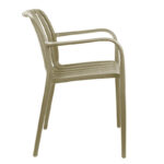 Πολυθρόνα Zoi pakoworld pp σε cappucino απόχρωση 58.5x54x80εκ - Image 2