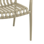 Πολυθρόνα Zoi pakoworld pp σε cappucino απόχρωση 58.5x54x80εκ - Image 5