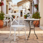 Καρέκλα Crossie pakoworld στοιβαζόμενη pp σε λευκή απόχρωση 38x46.5x82εκ