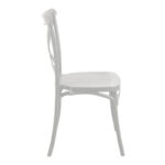 Καρέκλα Crossie pakoworld στοιβαζόμενη pp σε λευκή απόχρωση 38x46.5x82εκ - Image 3