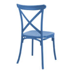 Καρέκλα Crossie pakoworld στοιβαζόμενη pp σε απόχρωση μπλε 38x46.5x82εκ - Image 2