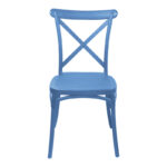 Καρέκλα Crossie pakoworld στοιβαζόμενη pp σε απόχρωση μπλε 38x46.5x82εκ - Image 4