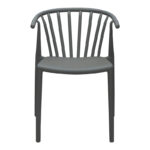 Πολυθρόνα Zelma pakoworld pp σε ανθρακί απόχρωση 55x53x73εκ - Image 3