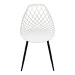 Καρέκλα Suan pakoworld pp σε λευκή απόχρωση και μαύρο μεταλλικό πόδι 56x49x82εκ - Image 3