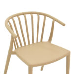 Πολυθρόνα Zelma pakoworld pp σε ανοιχτή απόχρωση cappuccino 55x53x73εκ - Image 5