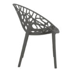 Πολυθρόνα Daren pakoworld pp σε ανθρακί απόχρωση 59x60x79,5εκ - Image 2