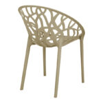 Πολυθρόνα Daren pakoworld pp σε cappuccino απόχρωση 59x60x79,5εκ