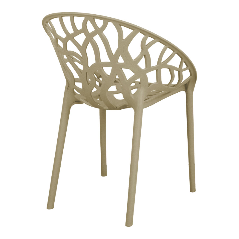 326-000030-1 Πολυθρόνα Daren pakoworld pp σε cappuccino απόχρωση 59x60x79,5εκ - Image 1