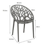 Πολυθρόνα Daren pakoworld pp σε cappuccino απόχρωση 59x60x79,5εκ - Image 5