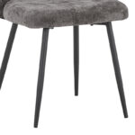 Καρέκλα Karg pakoworld καφέ ύφασμα-πόδι μαύρο μέταλλο 57x62x80εκ - Image 5