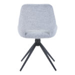 Καρέκλα περιστρεφόμενη Luciano I pakoworld σε γκρι ύφασμα-πόδι μεταλλικό μαύρο 52.5x54x85εκ - Image 3