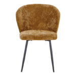 Καρέκλα Karg pakoworld camel ύφασμα-πόδι μαύρο μέταλλο 57x62x80εκ - Image 3