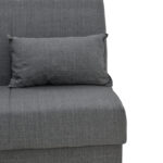 Καναπές-κρεβάτι με αποθηκευτικό χώρο τριθέσιος Romina pakoworld ανθρακί ύφασμα 190x75x85εκ - Image 4