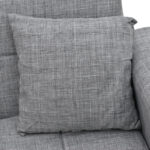 Καναπές-κρεβάτι με αποθηκευτικό χώρο τριθέσιος Modesto pakoworld γκρι ύφασμα 215x85x80εκ - Image 5