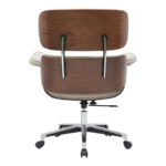 Καρέκλα γραφείου διευθυντή Kobane pakoworld μπεζ pu-βάση χρωμίου 84x75x113.5εκ - Image 4